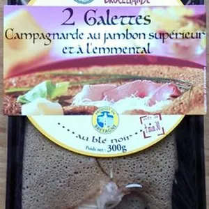 Galettes Campagnarde au jambon supérieur et à l'emmental
