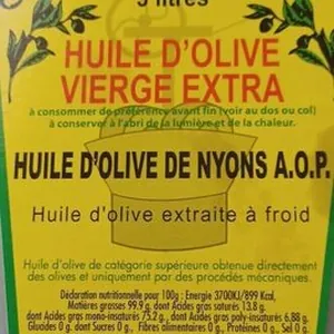 Huile d'olive de Nyons A.O.P.
