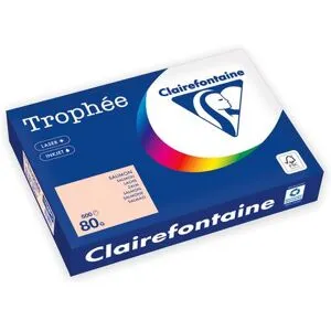 Clairefontaine Trophée A4 80 g färgat papper laxrosa 500/fp