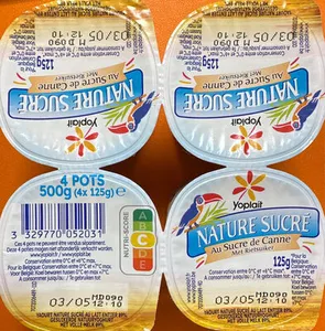 Yaourt Nature sucré
