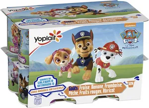 Fromage frais sucré aromatisé enrichi en vitamine D