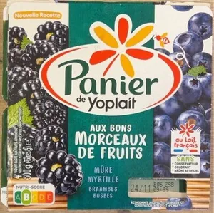 Panier de Yoplait aux Bons Morceaux de Fruits
