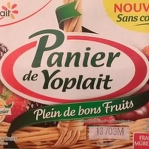 Panier de Yoplait Cerise, Fraise, Framboise, Mûre