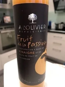 Vinaigre a base de fruit de la passion