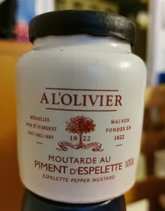 Moutarde au piment d'espelette
