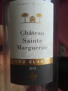 Côtes de Provence rosé 2015 Château Sainte Marguerite