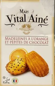 Madeleines à l’orange et pepites de chocolat