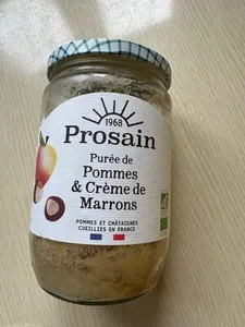 Puréee de pommes et crème de marrons