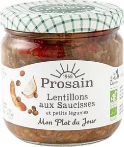 Lentillons saucisses cuisinés aux petits légumes