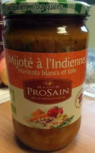 Mijoté à l’indienne haricots blancs et tofu