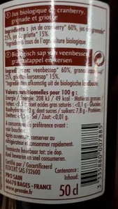 Cranberry Grenade Griotte Pur jus