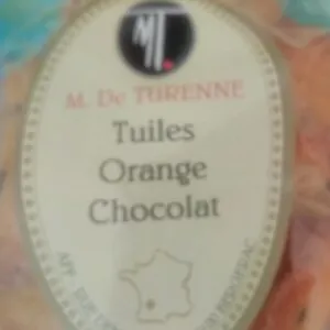 Tuiles orange chocolat