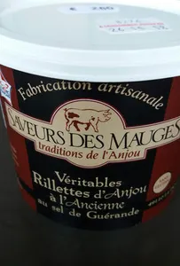 Rillettes d'Anjou Saveurs des Mauges