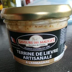 Terrine de lièvre artisanale à l'armagnac