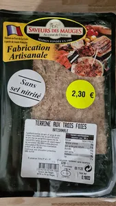 Terrine Aux 3 Foies Saveurs Des Mauges