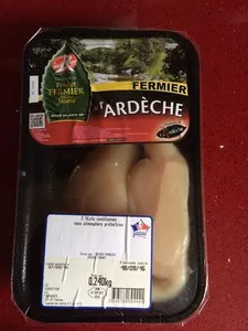 Découpe de poulet fermier