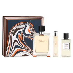 Hermès Terre D'Hermes Eau De Toilette 100ml + Eau De Toilette 15ml + Aftershave Lotion 40ml Presentset
