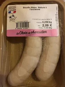 Boudin blanc Nature