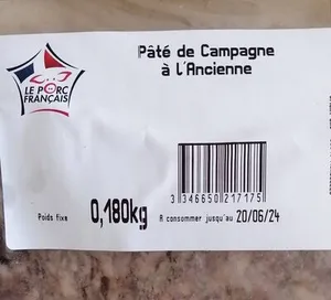 Pate de campagne a l ancienne