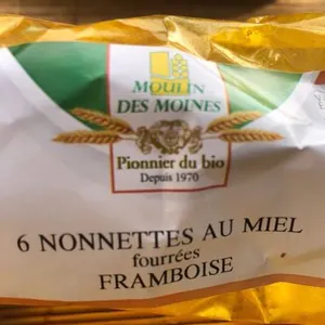 6 nonnettes au miel fourrées FRAMBOISE