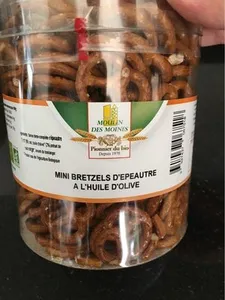 Mini bretzels d epautre a l huile d olive