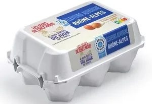 6 œufs Les Œufs de chez Nous datés du jour de ponte