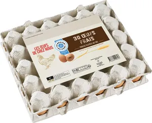 30 œufs frais Les Œufs de chez Nous de poules élevées au sol