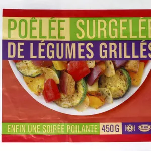 Poêlée de légumes grillés, surgelés