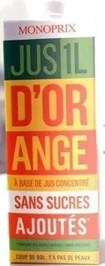 Jus d'orange Monoprix