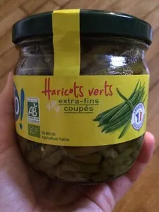 Haricots verts, extra-fins en conserve