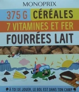Céréales fourrées lait