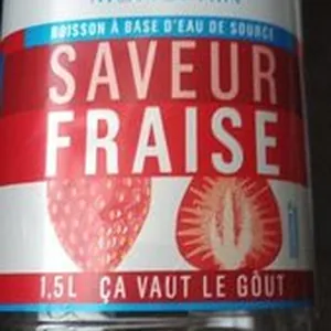 Eau saveur fraise
