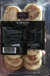 16 minis blinis citron aneth