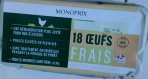 Oeufs frais monoprix