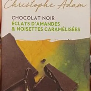 Chocolat noir eclats d’amandes & noisettes caramélisées