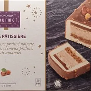 Buche pâtissière duo de mousse praliné