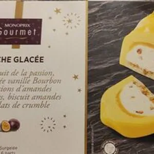 Bûche glacée fruit de la passion