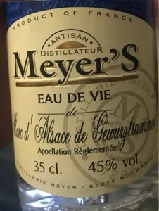 Eau de vie Meyer's