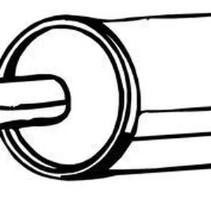 Bakre ljuddämpare BOSAL 200-279