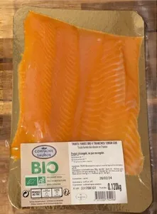 Truite fumée bio 4 tranches 120GR CDS
