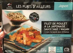 Filet de poulet a la japonaise sauce saké / wasabi