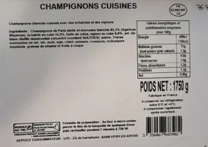 Champignons cuisinés