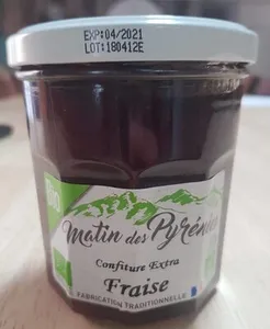 Confiture extra fraise bio