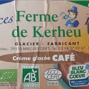 Crème glacée bio au Café