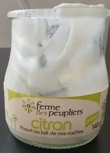 Yaourt au lait de vache citron