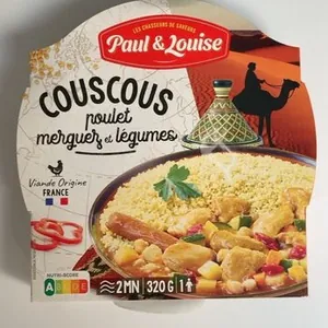 Couscous Poulet merguez et legumes