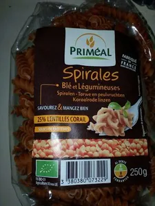 Pâtes de blé et légumineuses