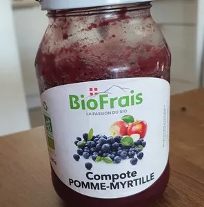 Compote Pomme-Myrtille BIOFRAIS
