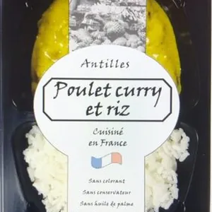 Poulet curry et riz