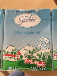 Crème liquide UHT